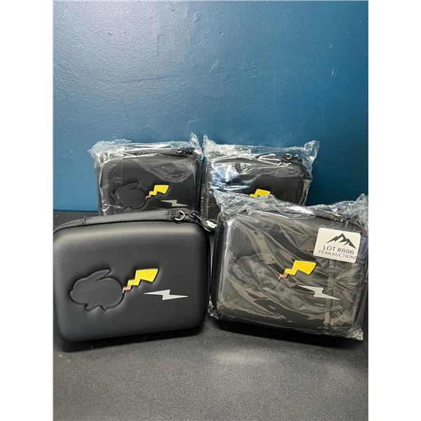 Lot of 4 Pikachu Card Storage Boxes