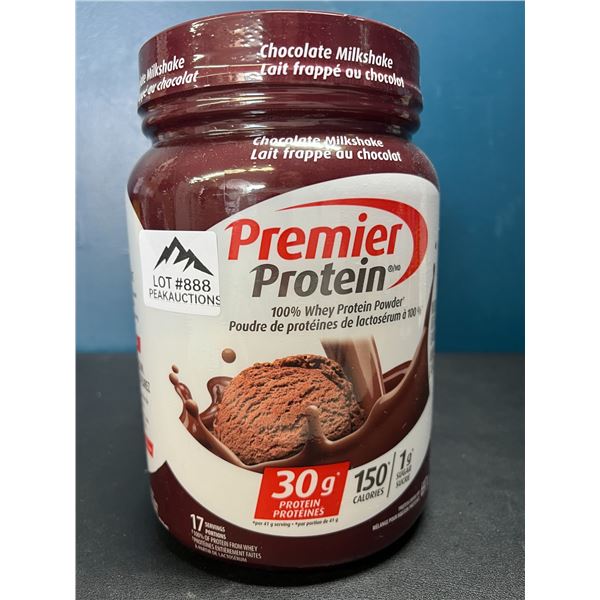 Lot of 1 Tub of Premier Protein Whey Powder - Chocolate Milkshake - 697g