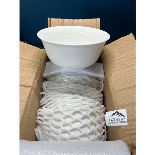 Lot of 1 Box of 6 Dinner Bowls