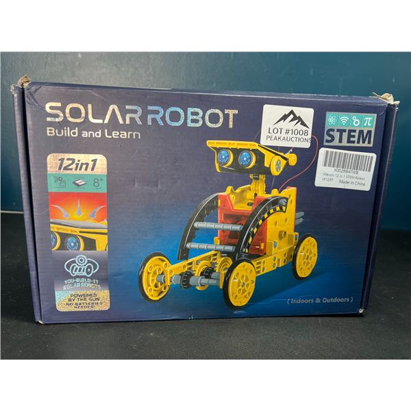 Lot of 1 Solar Robot S.T.E.M. Build & Learn Robot