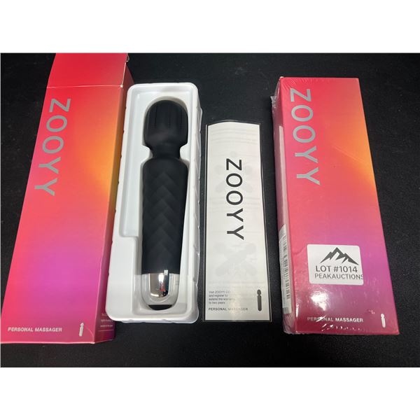 Lot of 2 Zooyy Rechargeable Personal Massagers/Adult Sex Toys for Women - Quiet & Waterpoof
