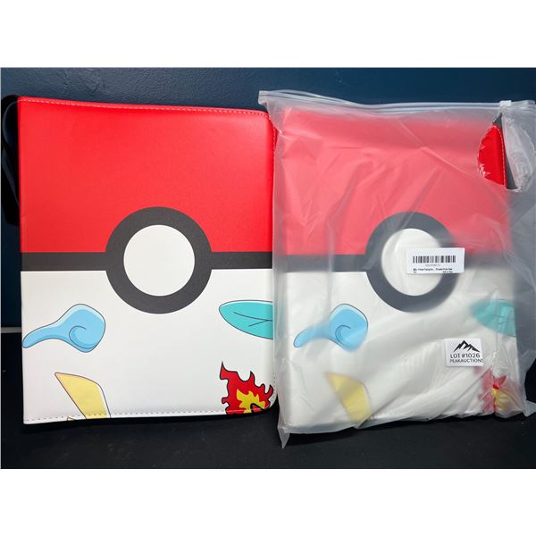 Lot of 2 Pokemon Premium Card Binders (Large Size Binders/9-Pocket Pages)