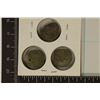 Image 2 : 3 SILVER DIME SIZED OTTOMAN EMPIRE PARA COINS: