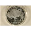 Image 1 : 1 TROY OZ .999 FINE SILVER PF ROUND INDIAN/BUFFALO