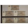 Image 2 : 5-BANK OF MYANMAR 5 KYATS CRISP UNC BILLS WITH