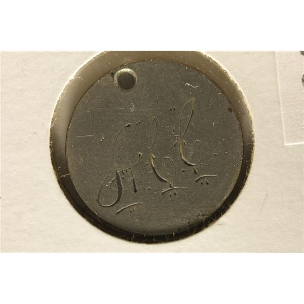 LOVE TOKEN ON 1875 SILVER SEATED LIBERTY DIME