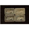 Image 1 : 4-1 GRAM  .999 FINE SILVER UNC INGOTS "RHINO"