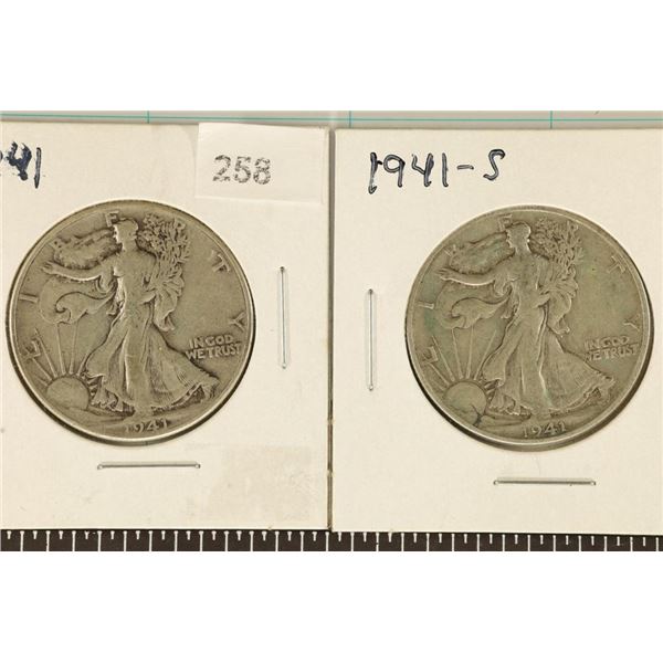 1941 & 1941-S WALKING LIBERTY HALF DOLLARS WATCH