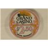Image 1 : $2.50 GRAND CASINO CHIP. BILOXI, MISSISSIPPI