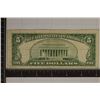 Image 2 : 1953-A STAR NOTE US $5 SILVER CERTIFICATE BLUE