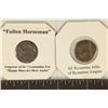 Image 2 : 2 ROMAN ANCIENT COINS: 348-364 A.D. CONSTATINE ERA