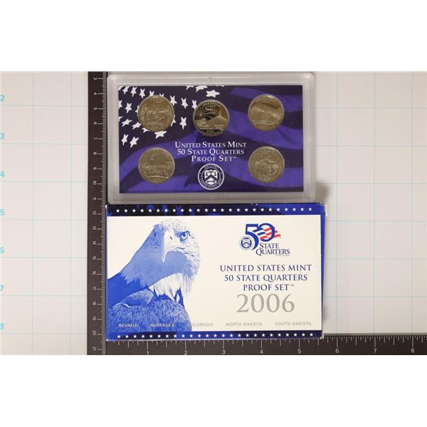 2006 US 50 STATE QUARTERS PROOF SET WITH BOX