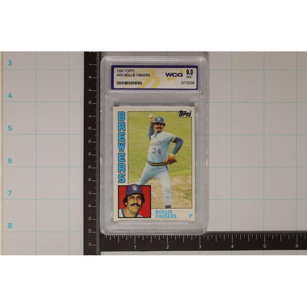 1984 TOPPS #495 ROLLIE FINGERS WCG 9.0 MINT CARD