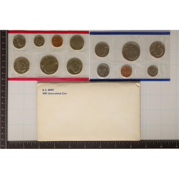 1981 US MINT SET (UNC) P/D/S (WITH ENVELOPE)