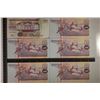 Image 2 : 6-BANK OF SURINAM 100 GULDEN CRISP UNC BILLS