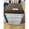 Image 2 : BLACK/BLUE 2 DRAWER MOBILE PERSONAL STORAGE CABINET