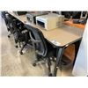 Image 2 : GREY/BLACK 6' X 2' ADJUSTABLE HEIGHT UTILITY TABLE