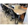 Image 2 : GREY/BLACK 6' X 2' ADJUSTABLE HEIGHT UTILITY TABLE