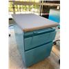 Image 2 : GREY/BLUE 2 DRAWER MOBILE PERSONAL STORAGE CABINET