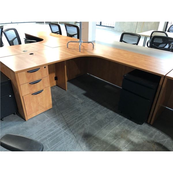 MAPLE 6' X 6' CORNER COMPUTER DESK