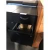 Image 2 : BLACK METAL 2 DRAWER PEDESTAL