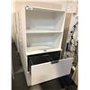 Image 2 : WHITE 5.5' 2 DOOR LATERAL FILE CABINET WITH OVER SHELF