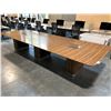 Image 3 : ROSEWOOD 14' X 5' BOARDROOM TABLE