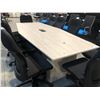 Image 2 : GREY OAK 9' X 4' BOARDROOM TABLE
