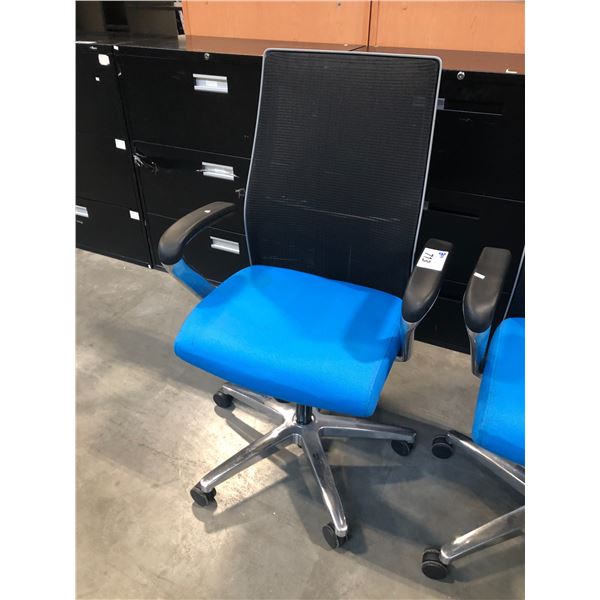 HON BLUE/BLACK MESH BACK TASK CHAIR