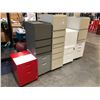 Image 2 : 9 ASSORTED PERSONAL FILING CABINETS