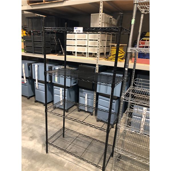 BLACK 72"H X 36"W X 18"D 4 TIER METRO RACK