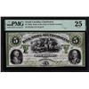 Image 1 : 1860s $5 Bank of the State of South Carolina Obsolete Note SC45G50a PMG Very Fine 25