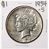 Image 1 : 1934-S $1 Peace Silver Dollar Coin