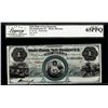 Image 1 : 1800's $1 State Bank at New Brunswick, NJ Obsolete Note Legacy Gem New 65PPQ