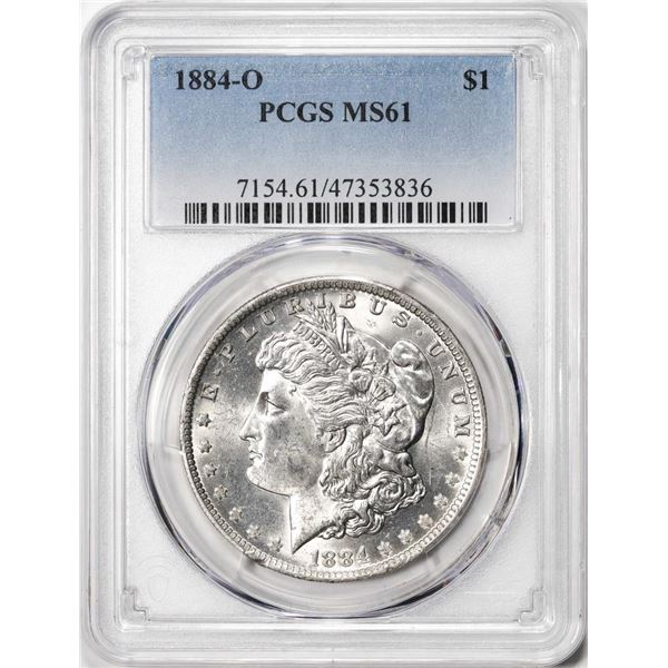 1884-O $1 Morgan Silver Dollar Coin PCGS MS61