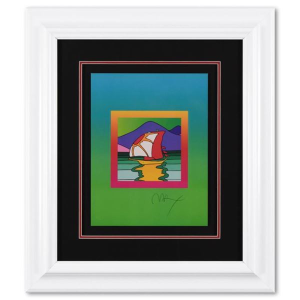 Peter Max  Sailboat East on Blends  Limited Edition Lithograph on Paper