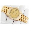 Image 3 : Rolex Mens 18K Yellow Gold Champagne Index Diamond Day Date President Wristwatch