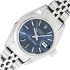 Image 1 : Rolex Ladies Stainless Steel Factory Blue Index Datejust Wristwatch