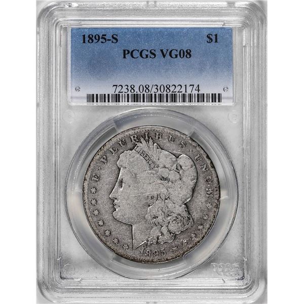 1895-S $1 Morgan Silver Dollar Coin PCGS VG08