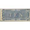 Image 2 : 1864 $10 Confederate States of America Note