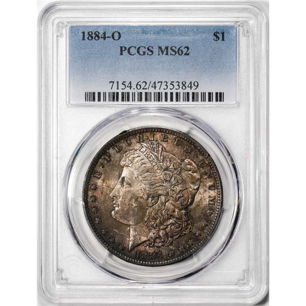 1884-O $1 Morgan Silver Dollar Coin PCGS MS62