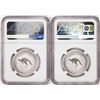 Image 2 : Lot of (2) 2023P Australia $100 Kangaroo 1oz Platinum Coins NGC MS70 First Releases