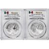 Image 1 : Lot of (2) 2018-Mo Mexico Proof 1/2 oz Silver Libertad Coins PCGS PR70DCAM