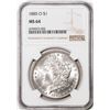 Image 1 : 1885-O $1 Morgan Silver Dollar Coin NGC MS64