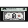 Image 1 : 1963 $2 Legal Tender Note Fr.1513 PMG Superb Gem Uncirculated 69EPQ* Star