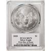 Image 2 : 2020 $1 American Silver Eagle Coin PCGS MS70 First Day Of Issue Cleveland Signature