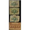 Image 1 : Lot of (4) July 17, 1862 First Issue Fractional Currency Notes