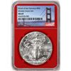 Image 1 : 2016-(S) $1 American Silver Eagle Coin NGC MS69 Struck at San Francisco Red Core