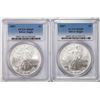 Image 1 : Lot of (2) 2007 $1 American Silver Eagle Coins PCGS MS69
