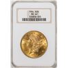 Image 1 : 1904 $20 Liberty Head Eagle Gold Coin NGC MS62